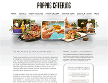 Tablet Screenshot of pappascatering.com